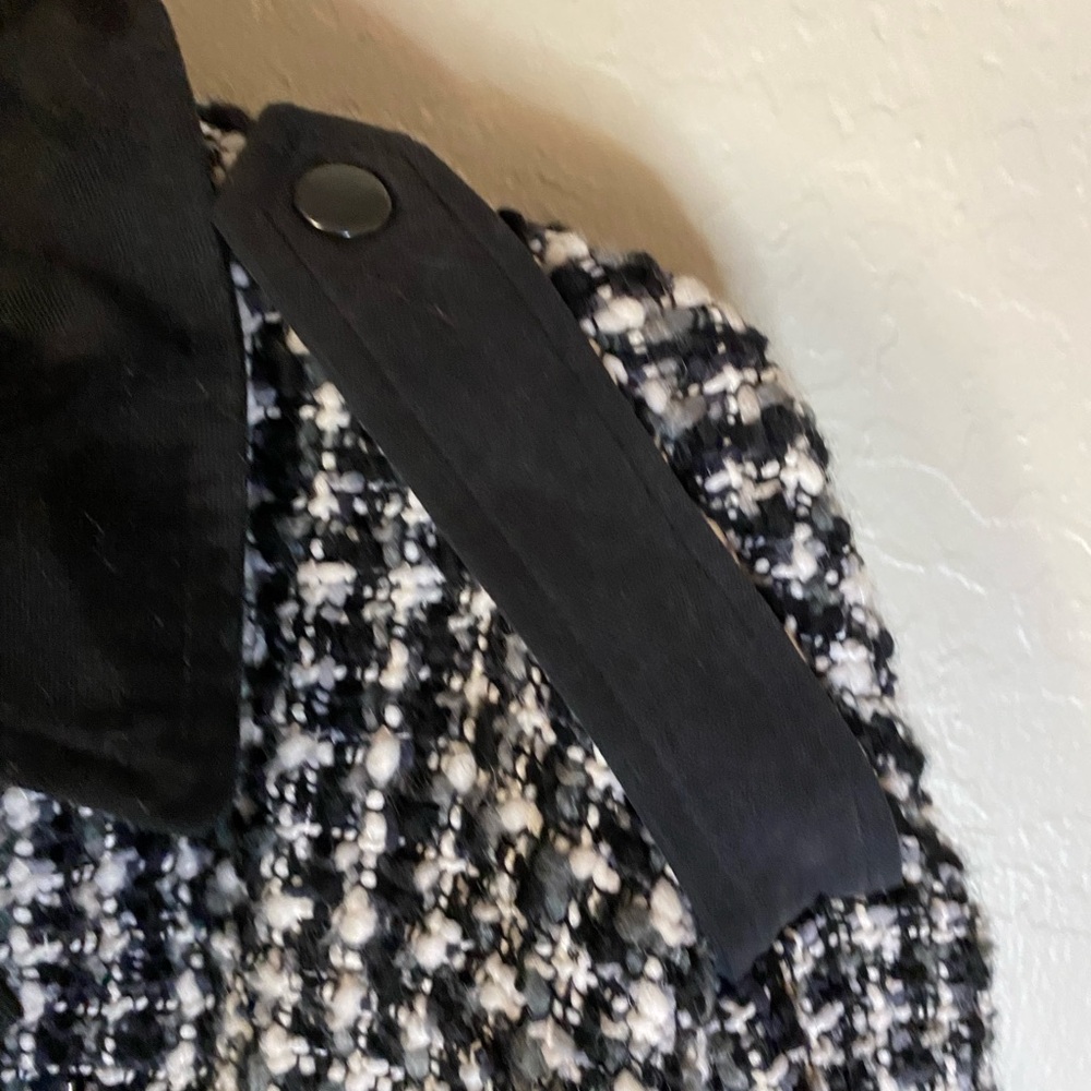 Final CCO📍🔥THE KOOPLES GARDEN TWEED BLACK, GRAY RELAXED FIT JACKET BIG POCKETS - Picture 9 of 17